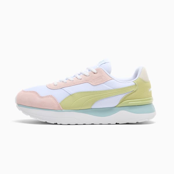 R78 Voyage Eucalyptus Women's Sneakers, PUMA White-Pistachio Green-Rose Quartz, extralarge