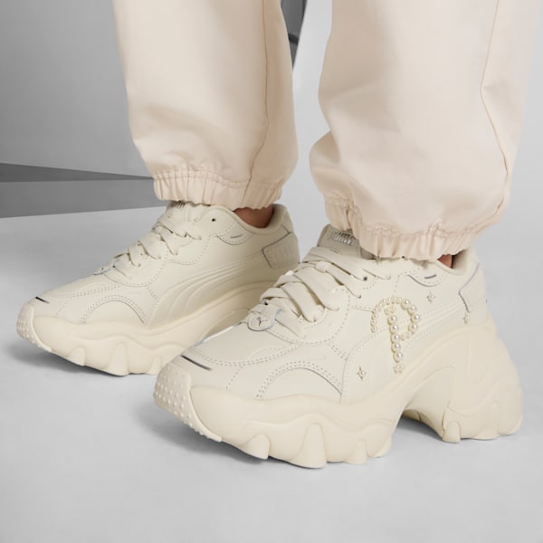 Pulsar Wedge Pearl Women's Sneakers, Frosted Ivory-PUMA White, extralarge