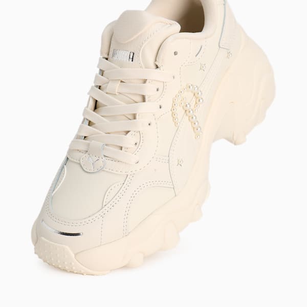 ウィメンズ パルサー ウェッジ パール スニーカー, Frosted Ivory-PUMA White, extralarge-JPN