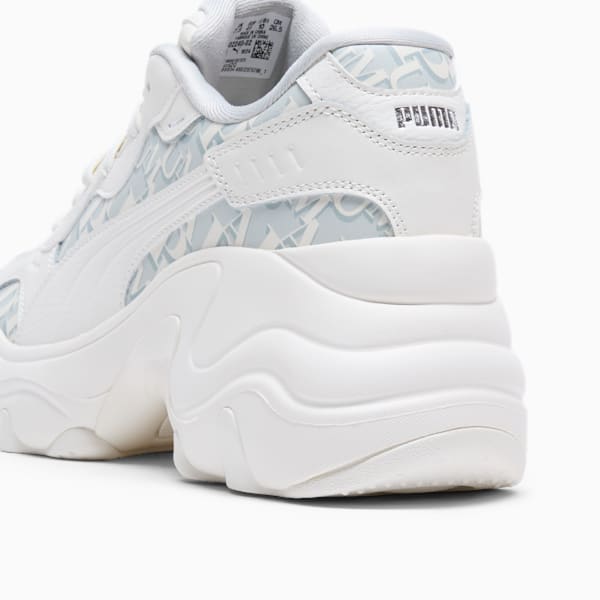Tenis para mujer Pulsar Wedge Monogram, Warm White-Glacial Gray-PUMA Silver, extralarge
