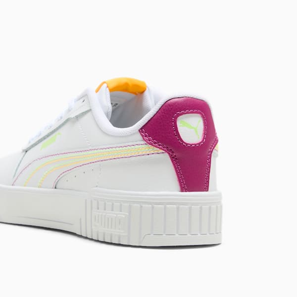 Tenis para mujer Carina 2.0 Color Stitching, PUMA White-Sun Stream-Fizzy Yellow, extralarge