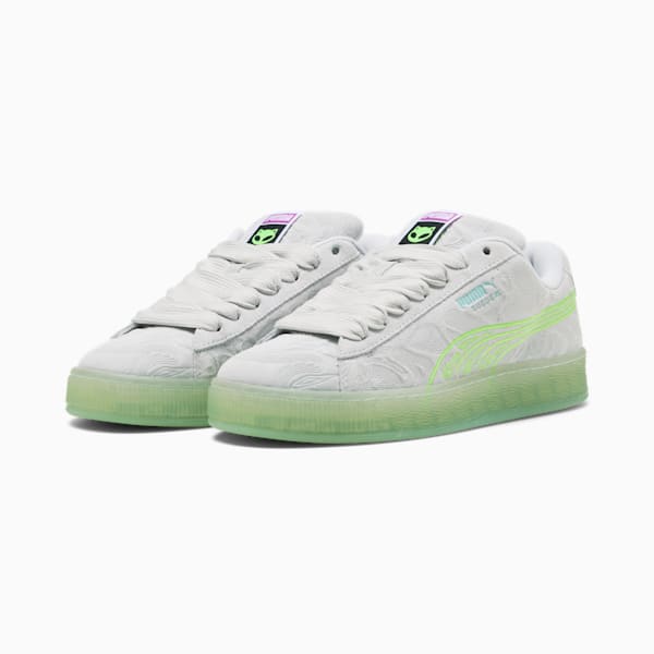 Tenis Suede XL, Silver Mist-Peaceful Blue, extralarge