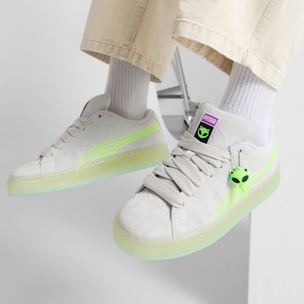 Sneakers Suede XL Alien Homme, Silver Mist-Peaceful Blue, extralarge