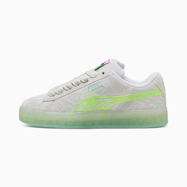 Tenis Suede XL, Silver Mist-Peaceful Blue, extralarge
