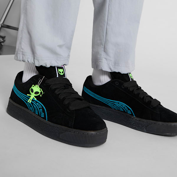 Suede XL Alien Men's Sneakers, PUMA Black-PUMA Black, extralarge