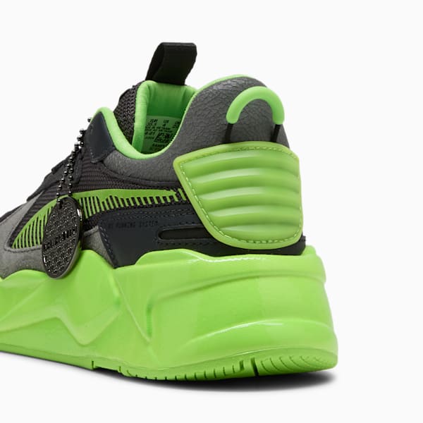 Tenis PUMA x TORTUGAS NINJA RS-X adolescentes, PUMA Black-Leafy Green, extralarge
