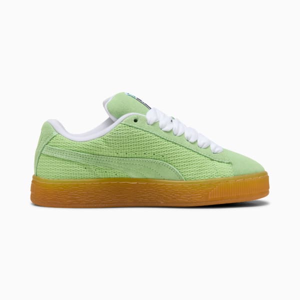 Suede XL Braided Sneakers Women, Spring Fern-PUMA White, extralarge