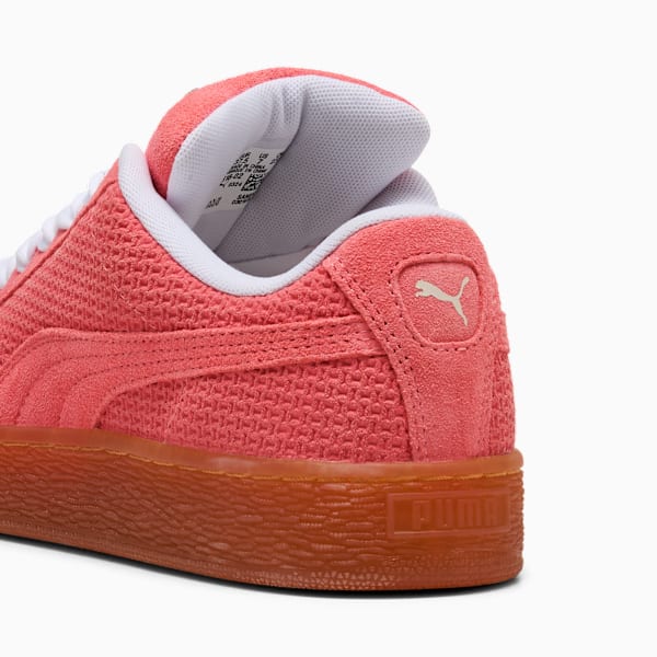 Suede XL Braided Sneakers Women, Glowing Red-PUMA White, extralarge