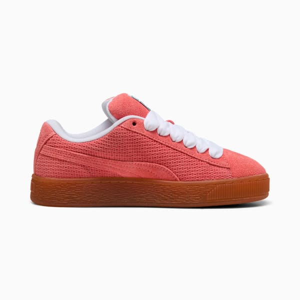 Suede XL Braided Sneakers Women, Glowing Red-PUMA White, extralarge