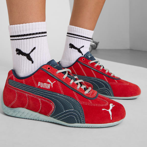 Tenis para mujer PUMA x LAQUAN SMITH Speedcat, For All Time Red-PUMA Black-PUMA Silver, extralarge