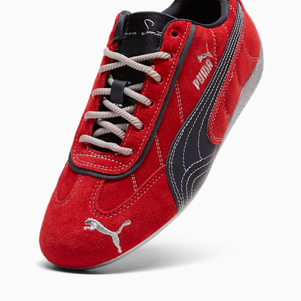 Tenis para mujer PUMA x LAQUAN SMITH Speedcat, For All Time Red-PUMA Black-PUMA Silver, extralarge