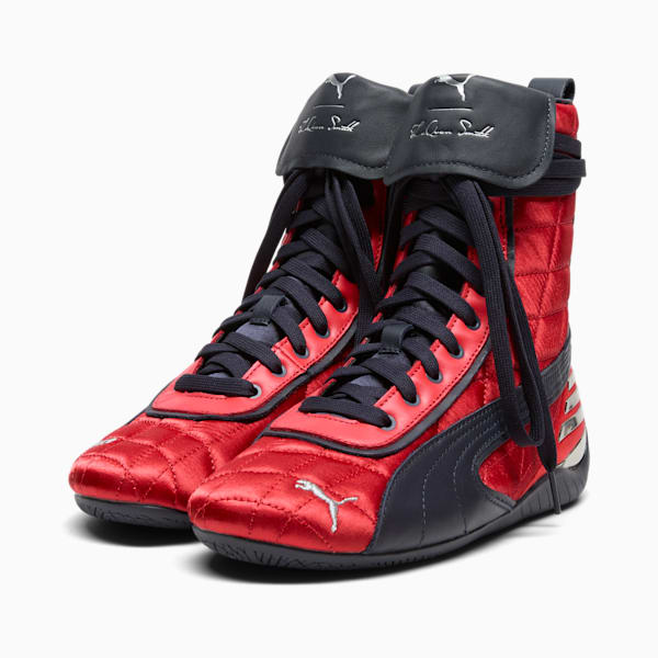 Tenis mid para mujer PUMA x LAQUAN SMITH Speedcat, For All Time Red-PUMA Black, extralarge