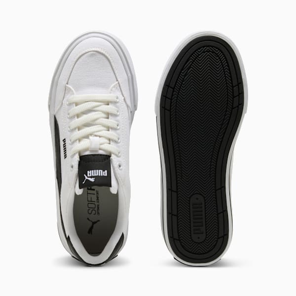 Tenis Court Classic Vulc Platform para mujer, PUMA White-PUMA Black, extralarge
