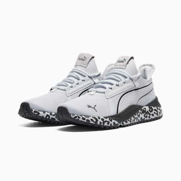 Pacer Future Street Animal Women's Animal Print Sneakers, Silver Mist-Dusky Gray, extralarge