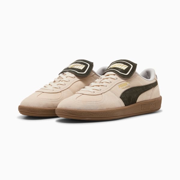 Tenis Palermo Premium Suede, Alpine Snow-Dark Olive-PUMA Gold, extralarge