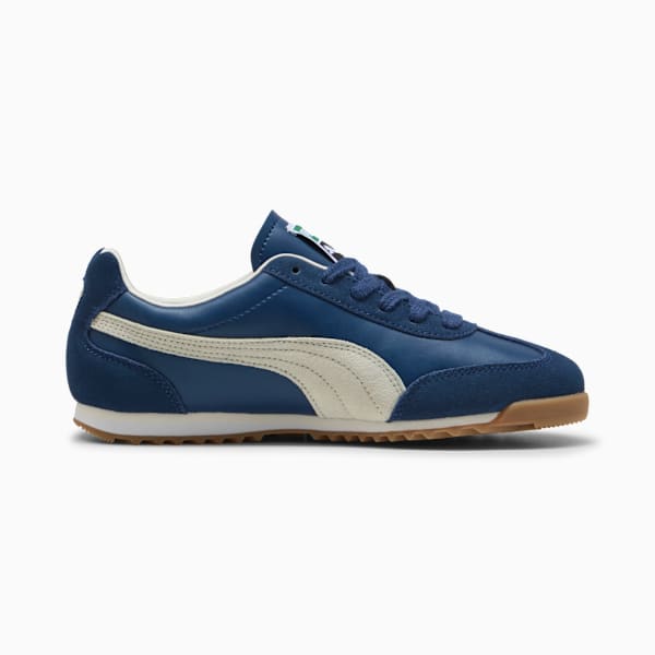 Arizona Retro Premium Suede Sneakers, Persian Blue-Warm White-PUMA Gold, extralarge-IND