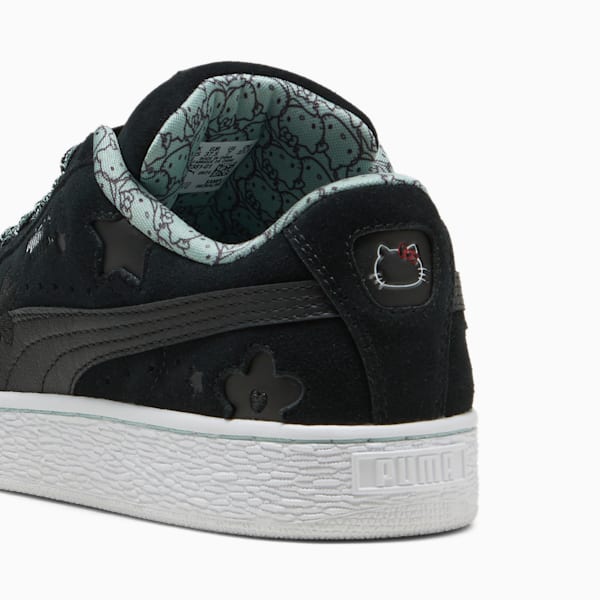 ウィメンズ PUMA x ハローキティ アンド フレンズ スウェード XL スニーカー, PUMA Black-Light Moss, extralarge-JPN