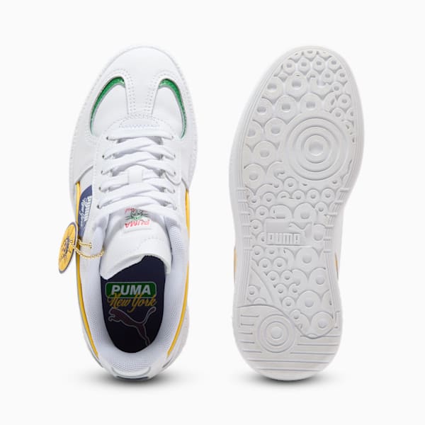 Palermo Moda NYC Flagship Women's Sneakers, PUMA White-Sunny Yellow-Blue Crystal-Archive Green, extralarge