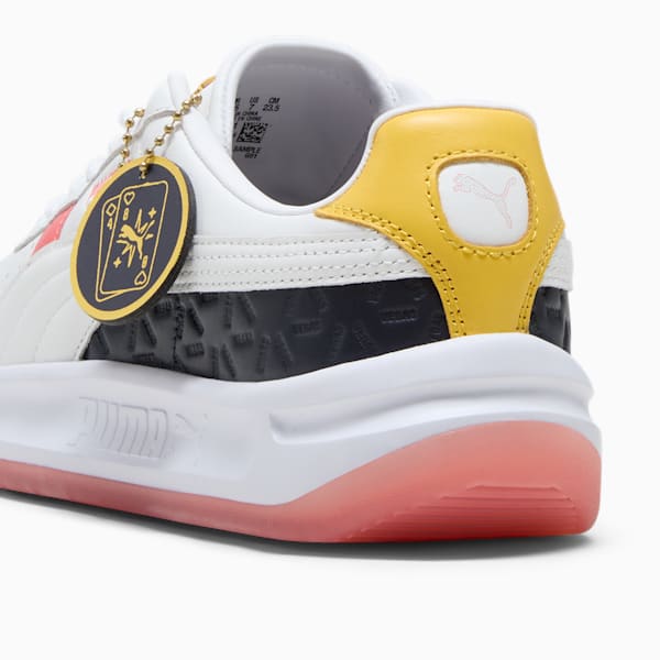 Tenis GV Special Vegas Flagship para mujer, PUMA White-New Navy-Sunny Yellow-Peach Frost, extralarge