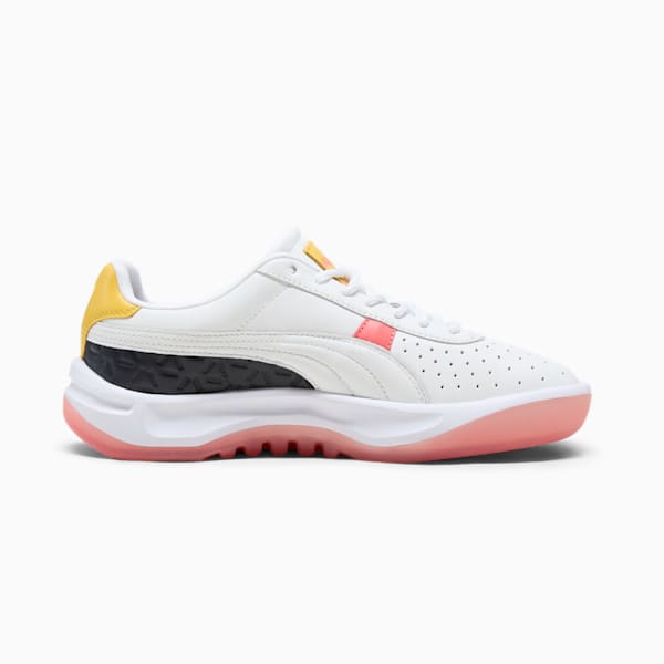 Tenis GV Special Vegas Flagship para mujer, PUMA White-New Navy-Sunny Yellow-Peach Frost, extralarge