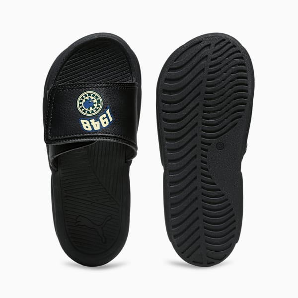 Royalcat Comfort Telestom Youth Slides, PUMA Black-Creamy Vanilla-Blue Crystal, extralarge-IND