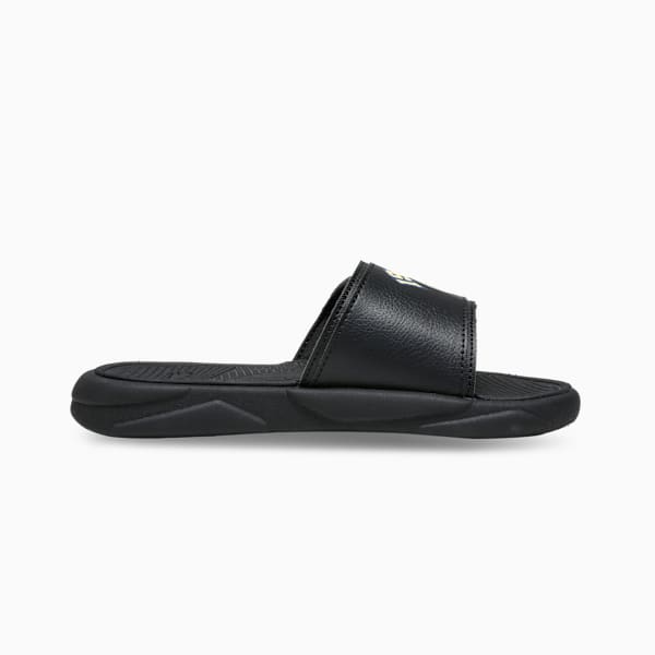 Royalcat Comfort Telestom Youth Slides, PUMA Black-Creamy Vanilla-Blue Crystal, extralarge-IND