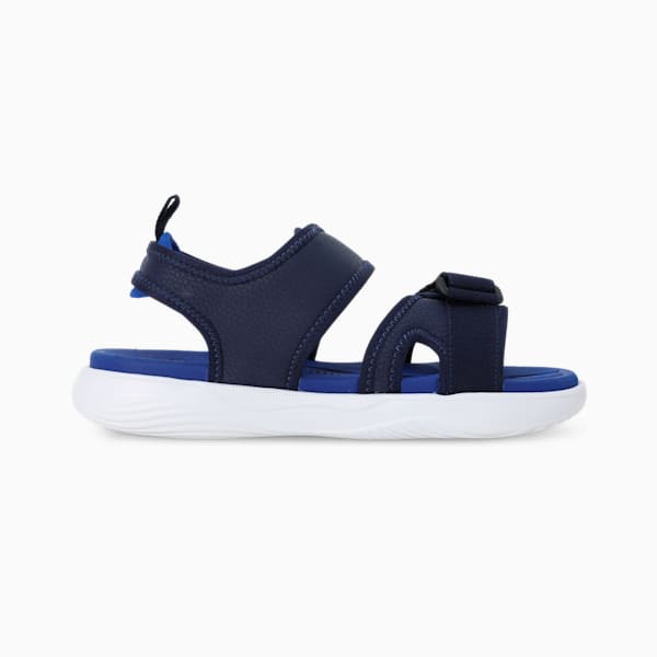 Softride Youth Backstrap Sandals, PUMA Navy-PUMA White-Vivid Blue, extralarge-IND