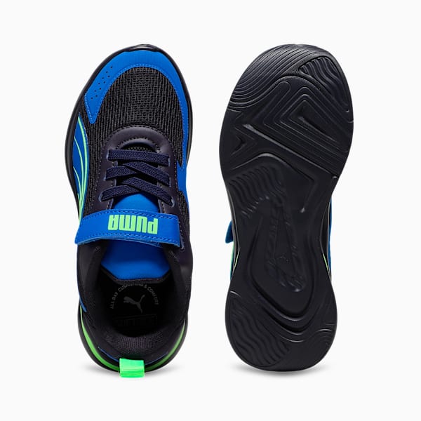 Softride Rift Rushtrack Kids' Casual Sneakers, New Navy-Green Glare-PUMA Team Royal, extralarge-IND