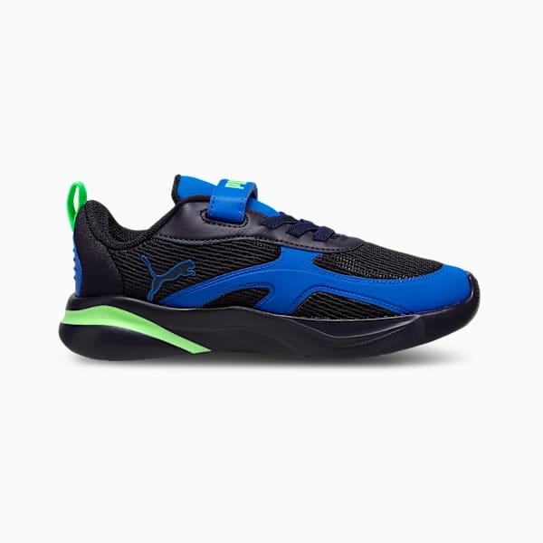 Softride Rift Rushtrack Kids' Casual Sneakers, New Navy-Green Glare-PUMA Team Royal, extralarge-IND