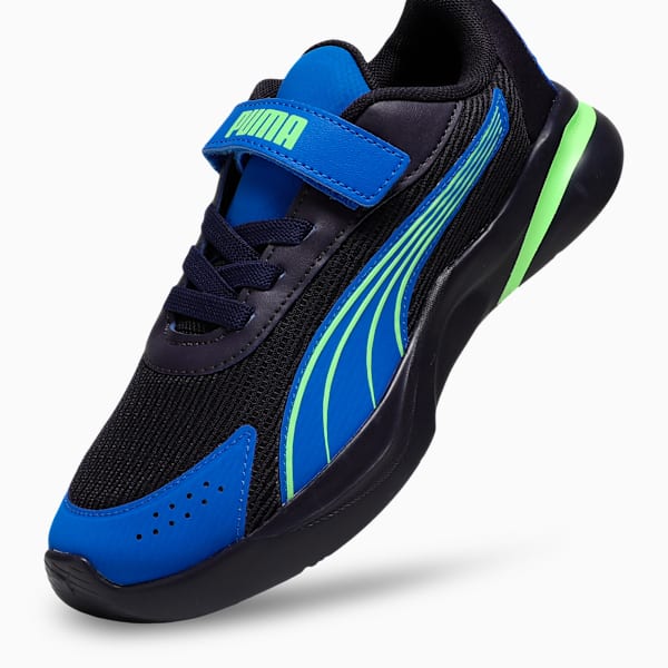 Softride Rift Rushtrack Kids' Casual Sneakers, New Navy-Green Glare-PUMA Team Royal, extralarge-IND