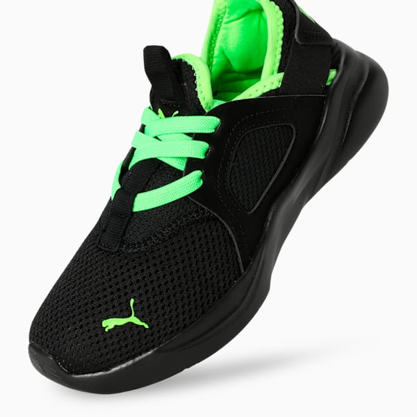 Softride Rift Swift Kicks Kids Running Shoes, PUMA Black-Green Glare, extralarge-IND