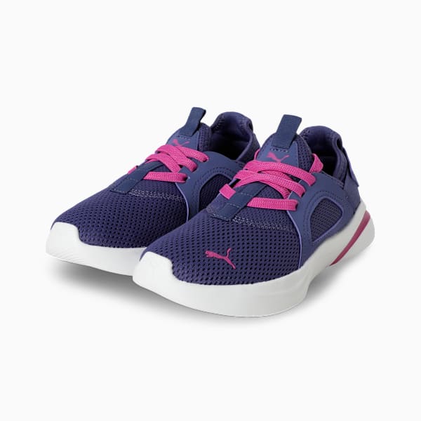 Softride Rift Swift Kicks Kids Running Shoes, Blue Crystal-Wild Berry, extralarge-IND
