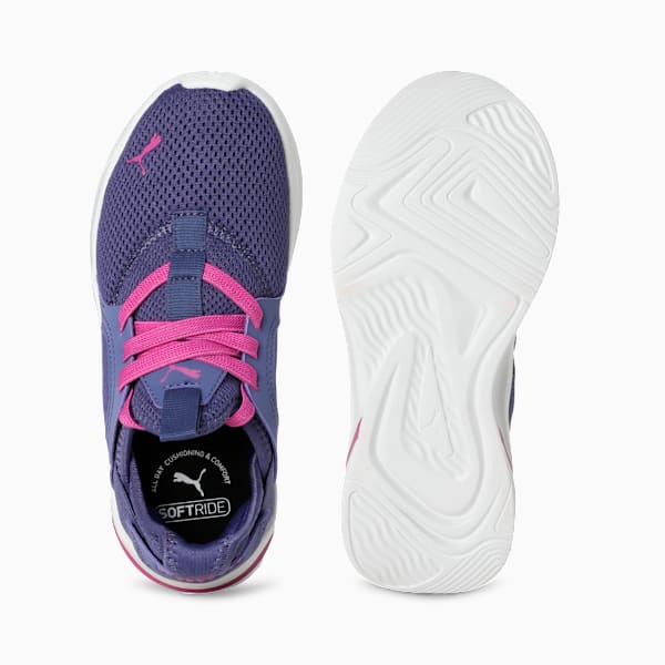 Softride Rift Swift Kicks Kids Running Shoes, Blue Crystal-Wild Berry, extralarge-IND