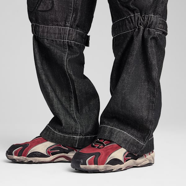 A$AP ROCKY x PUMA Inhale Distressed Sneakers, PUMA Black-Pop Red, extralarge-IND