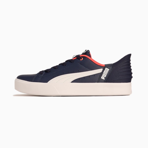 ユニセックス プーマ V コート イーズイン スニーカー, PUMA Navy-PUMA White, extralarge-JPN