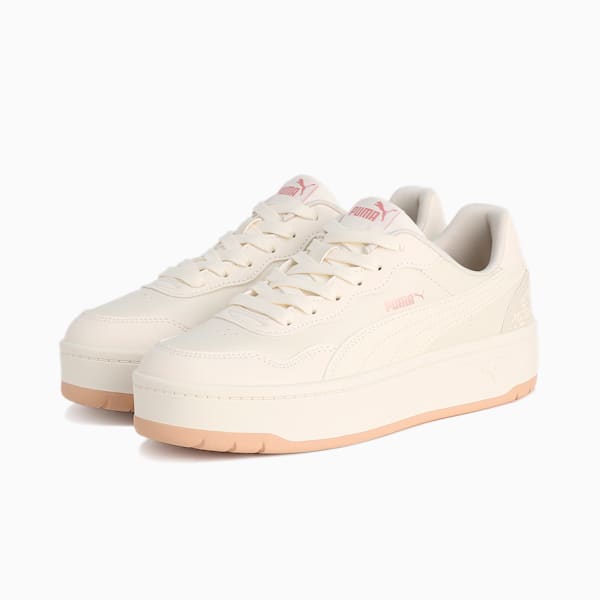 ウィメンズ コート ラリー SKYE LC スニーカー, Warm White-Rose Gold, extralarge-JPN