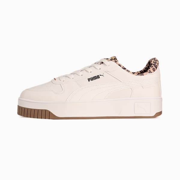 ウィメンズ キャリーナ ストリート レオ 2 スニーカー, PUMA White-PUMA White-PUMA Black, extralarge-JPN