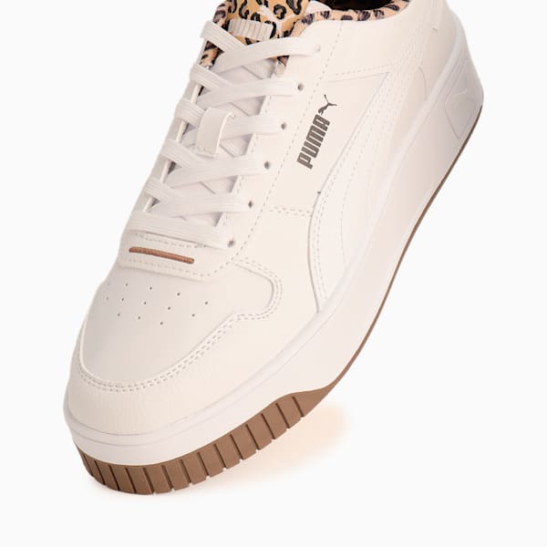 ウィメンズ キャリーナ ストリート レオ 2 スニーカー, PUMA White-PUMA White-PUMA Black, extralarge-JPN