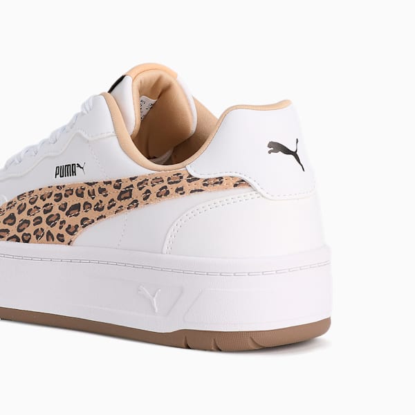 ウィメンズ コート ラリー SKYE レオ スニーカー, PUMA White-Light Sand, extralarge-JPN