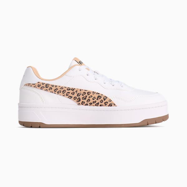 ウィメンズ コート ラリー SKYE レオ スニーカー, PUMA White-Light Sand, extralarge-JPN