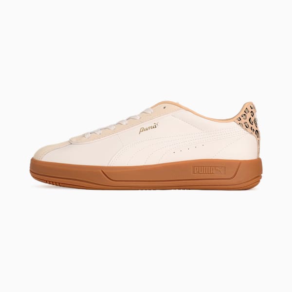 ウィメンズ プーマ クラブ クラシカ レオ スニーカー, PUMA White-Warm White, extralarge-JPN