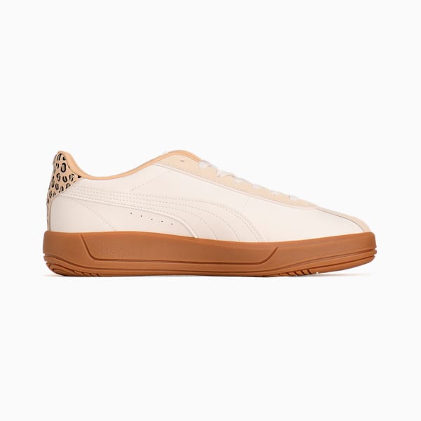 ウィメンズ プーマ クラブ クラシカ レオ スニーカー, PUMA White-Warm White, extralarge-JPN