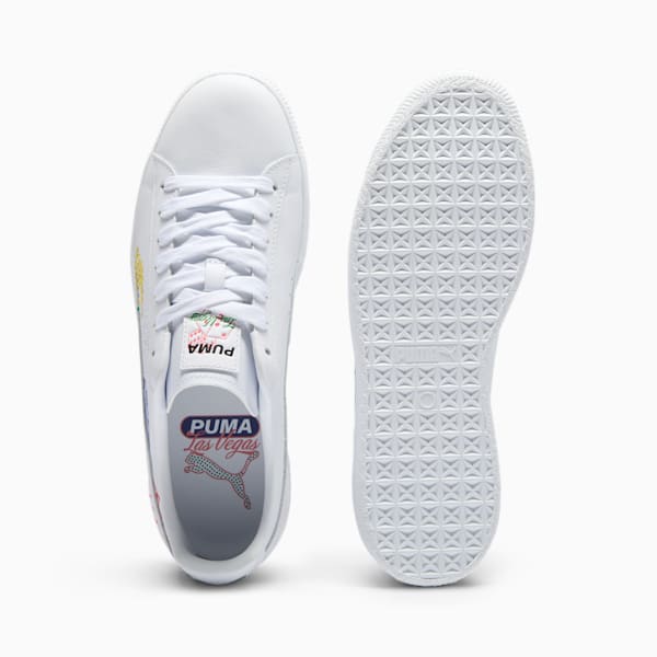 Tenis Clyde EMBD Vegas Flagship, PUMA White-Archive Green-Sunny Yellow, extralarge