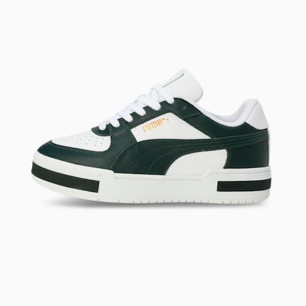 CA Pro Classic Leather Sneakers, Puma White-Green Gables, extralarge-IND