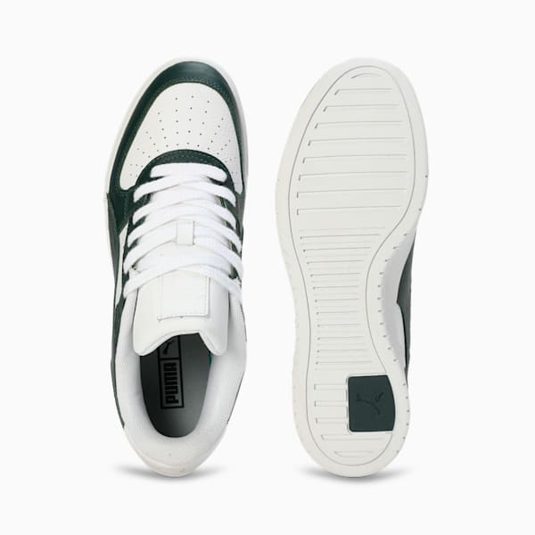 CA Pro Classic Leather Sneakers, Puma White-Green Gables, extralarge-IND