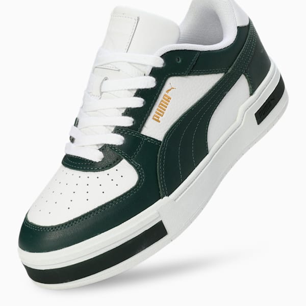 CA Pro Classic Leather Sneakers, Puma White-Green Gables, extralarge-IND