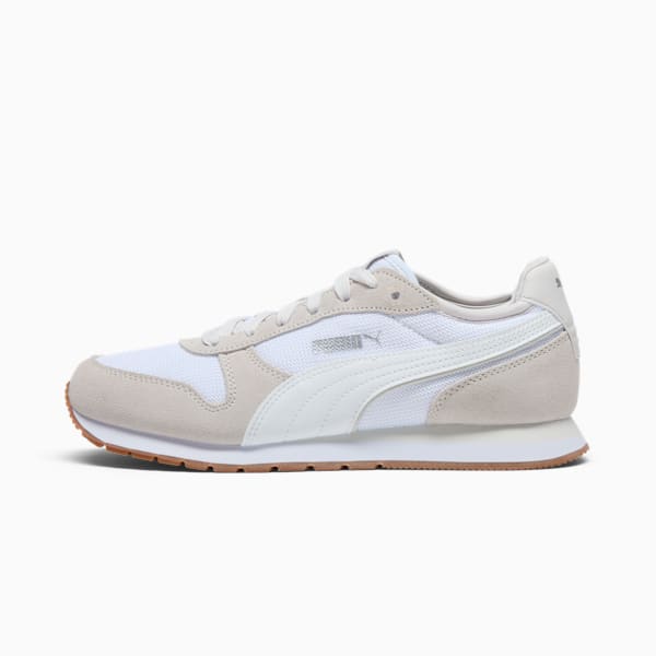 Tenis para mujer ST MILER, PUMA White-Feather Gray-PUMA Silver, extralarge