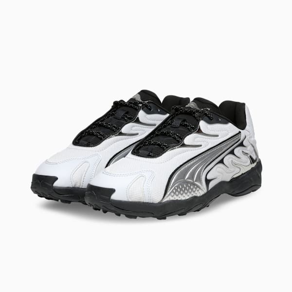 Inhale Smile Everyday Wear Sneakers, Silver Mist-PUMA Black, extralarge-IND