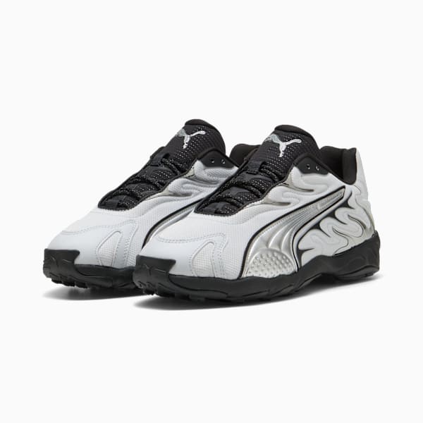 Inhale Smile Sneakers Unisex, Silver Mist-PUMA Black, extralarge