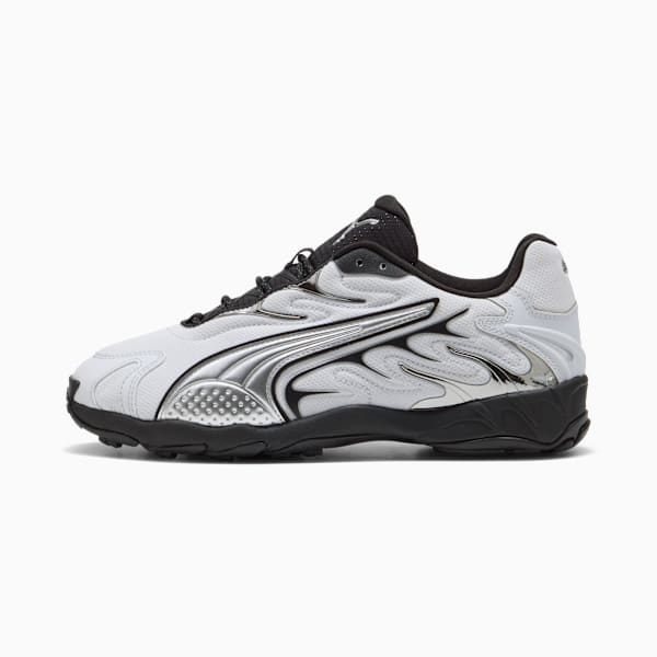 Inhale Smile Sneakers Unisex, Silver Mist-PUMA Black, extralarge